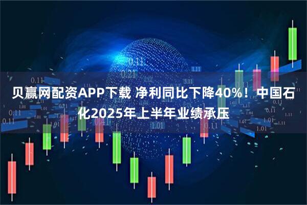 贝赢网配资APP下载 净利同比下降40%！中国石化2025年上半年业绩承压