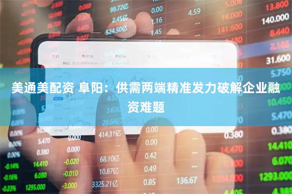 美通美配资 阜阳：供需两端精准发力破解企业融资难题